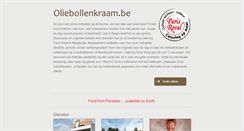Desktop Screenshot of oliebollenkraam.be