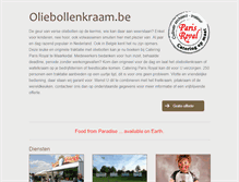 Tablet Screenshot of oliebollenkraam.be